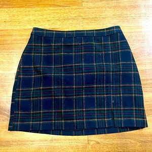 Warm Plaid Skirt